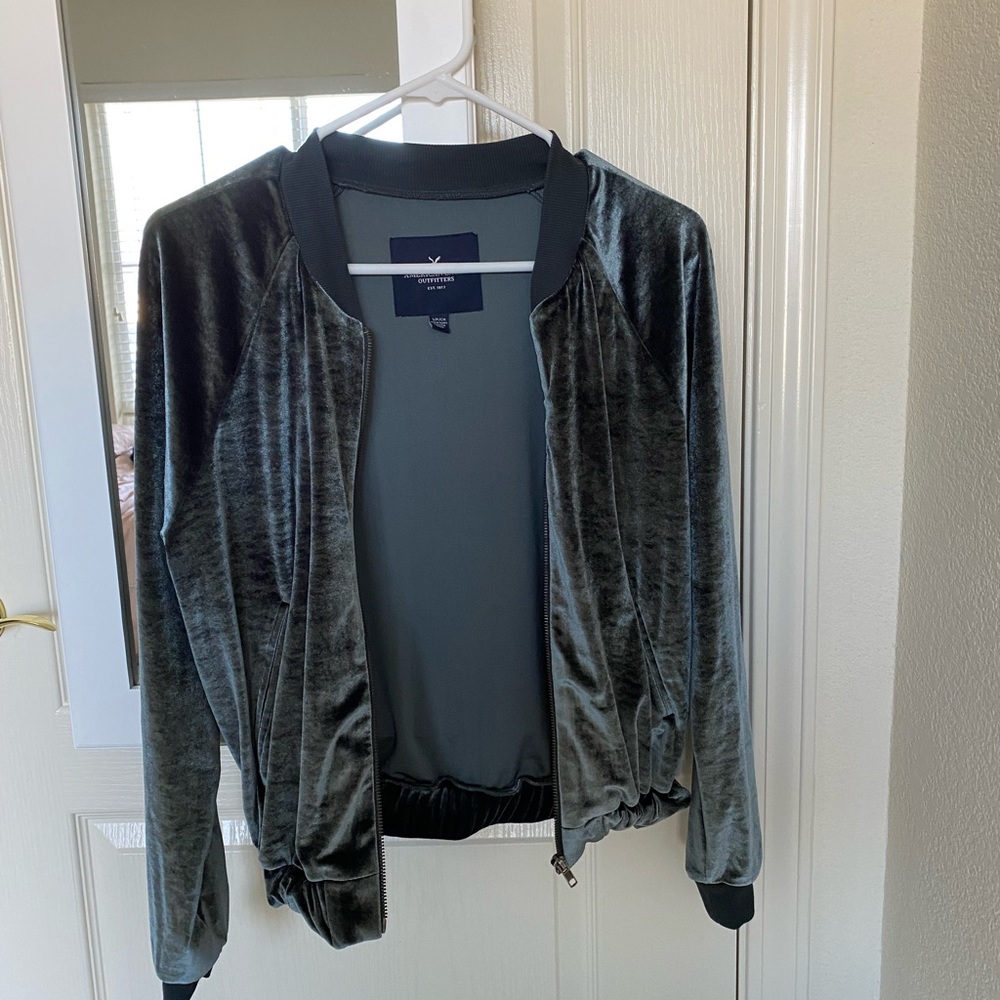 AEO Velvet bomber jacket